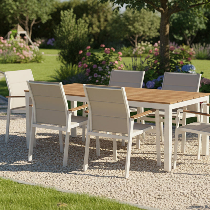 Mesa terraza extensible 80*80 a 160*80 Susana