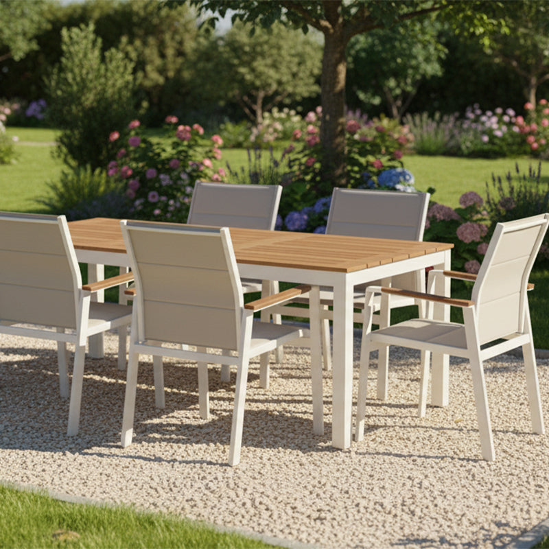 Mesa terraza extensible 80*80 a 160*80 Susana