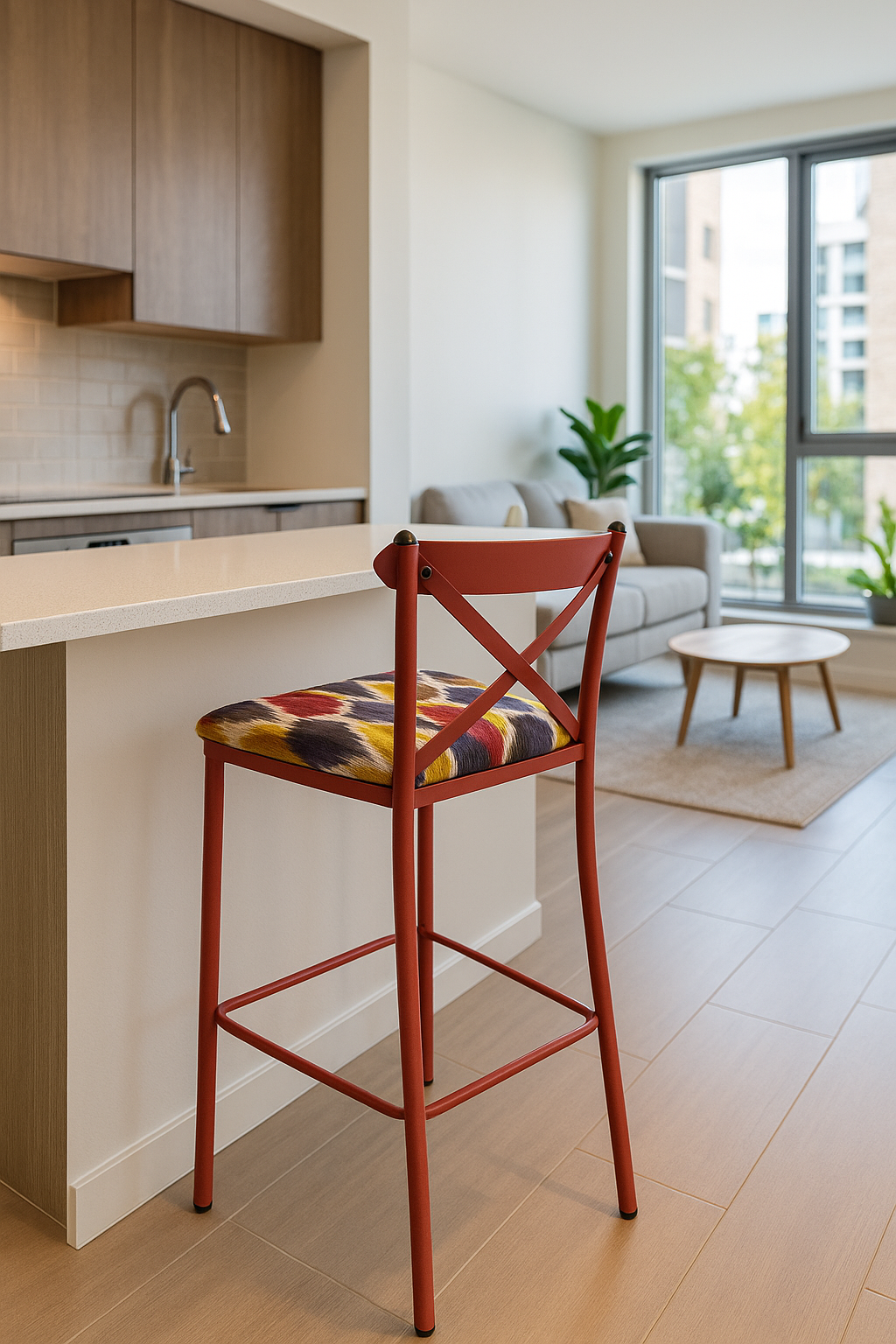 Taburete vega tapizado